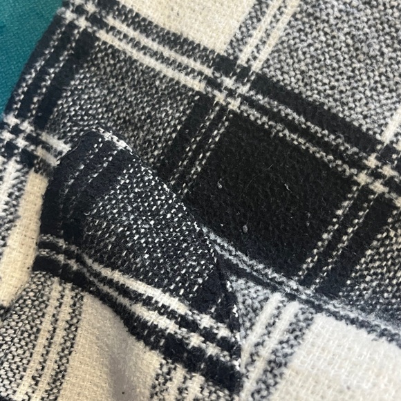 Audrey Black White Checks Shirt Tail Jacket Dress - Picture 12 of 15